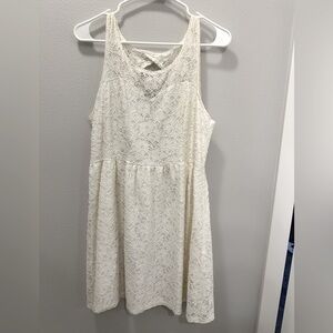 ModCloth Eric & Lani White Lace Dress
